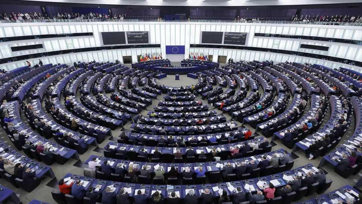 L'hemicicle del Parlament Europeu, a Estrasburg.