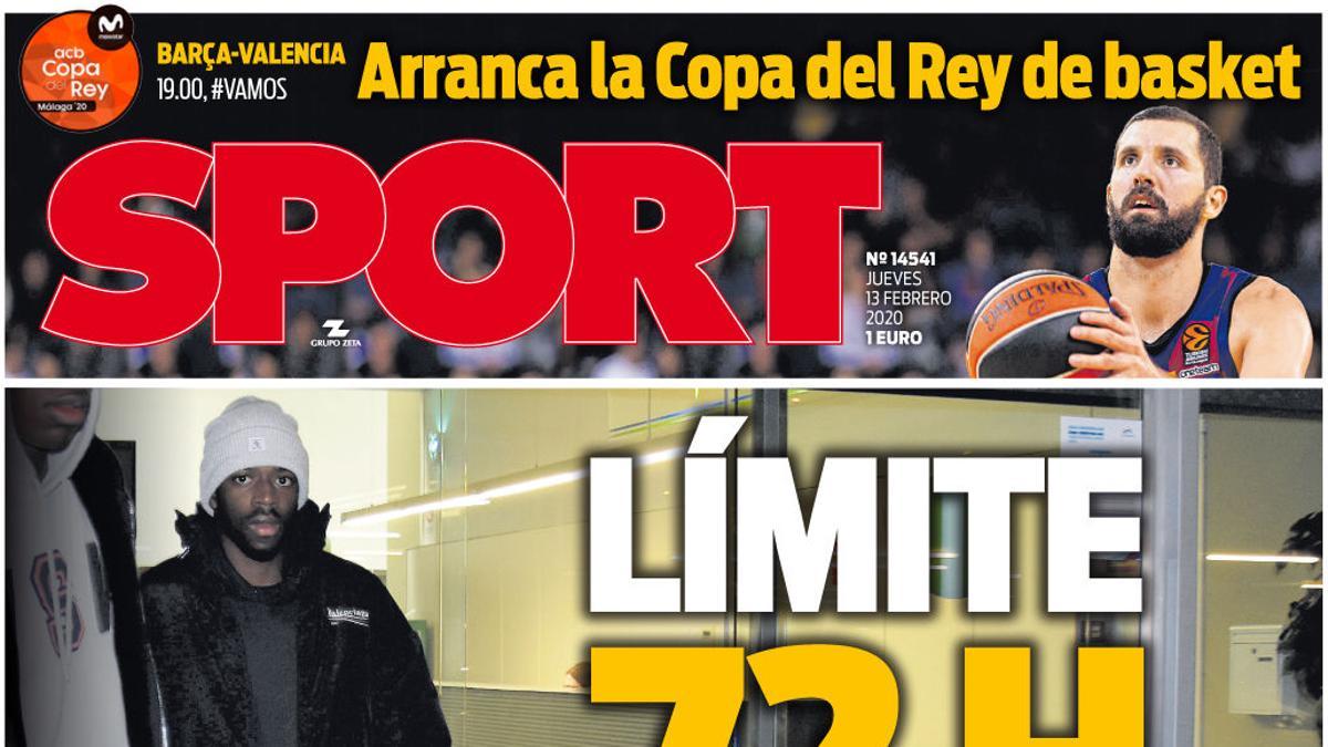 La portada de hoy