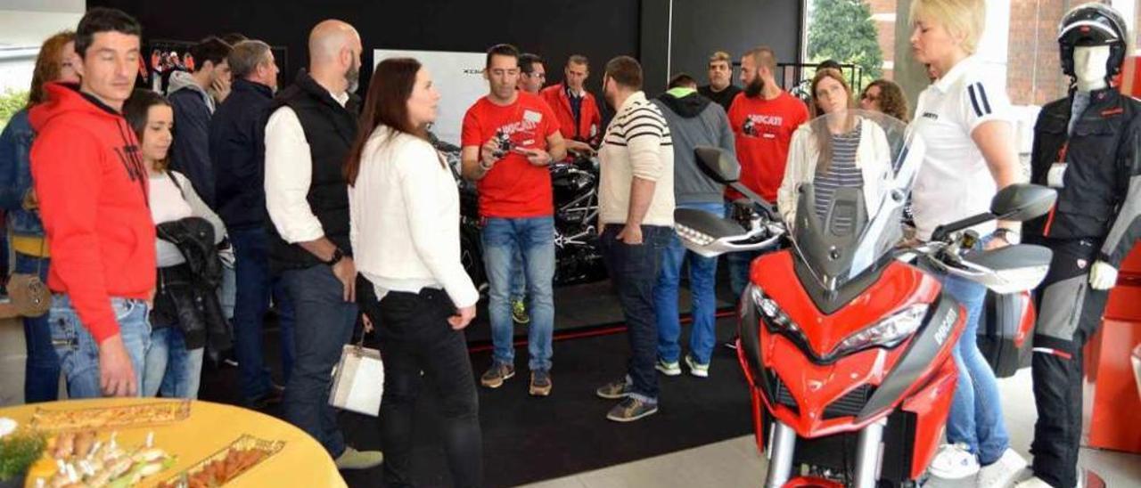 Un momento de la presentación de los últimos modelos de Ducati.