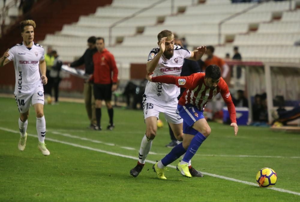 Partido Albacete-Sporting en el Carlos Belmonte