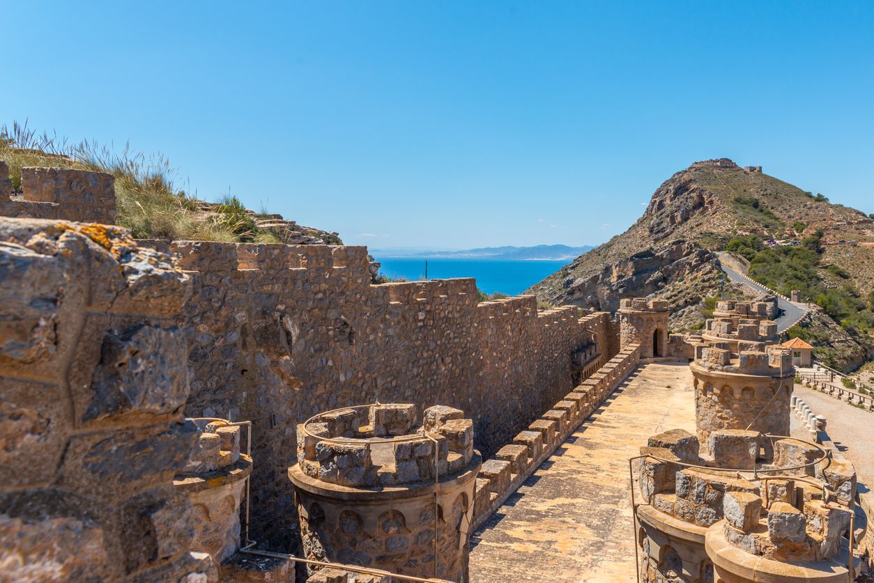 Fotografía de la batería de los Castillitos en Murcia.