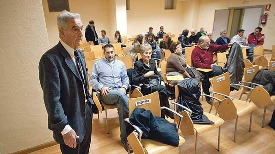 Campanal durante el homenaje que se le tributó recientemente en Avilés.