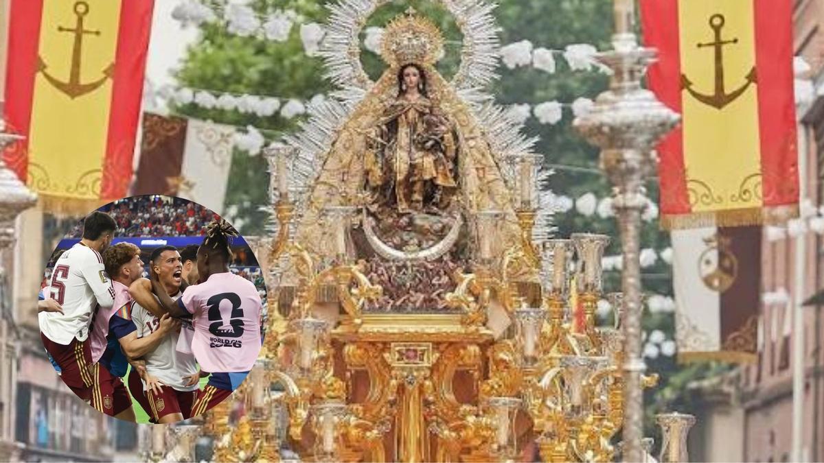 La procesión de la Virgen del Carmen será al mismo tiempo que la final de España en el Mundial