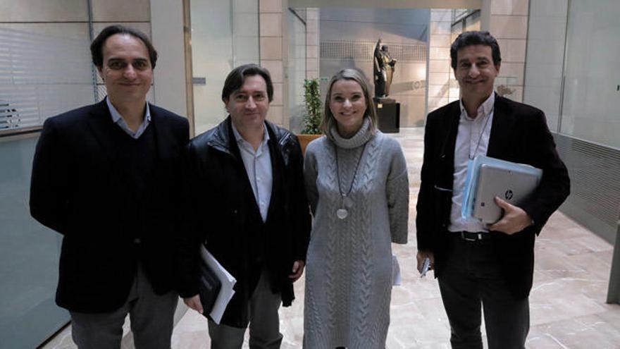 Álvaro Gijón, Mauricio Vidal, Margalida Prohens y Biel Company