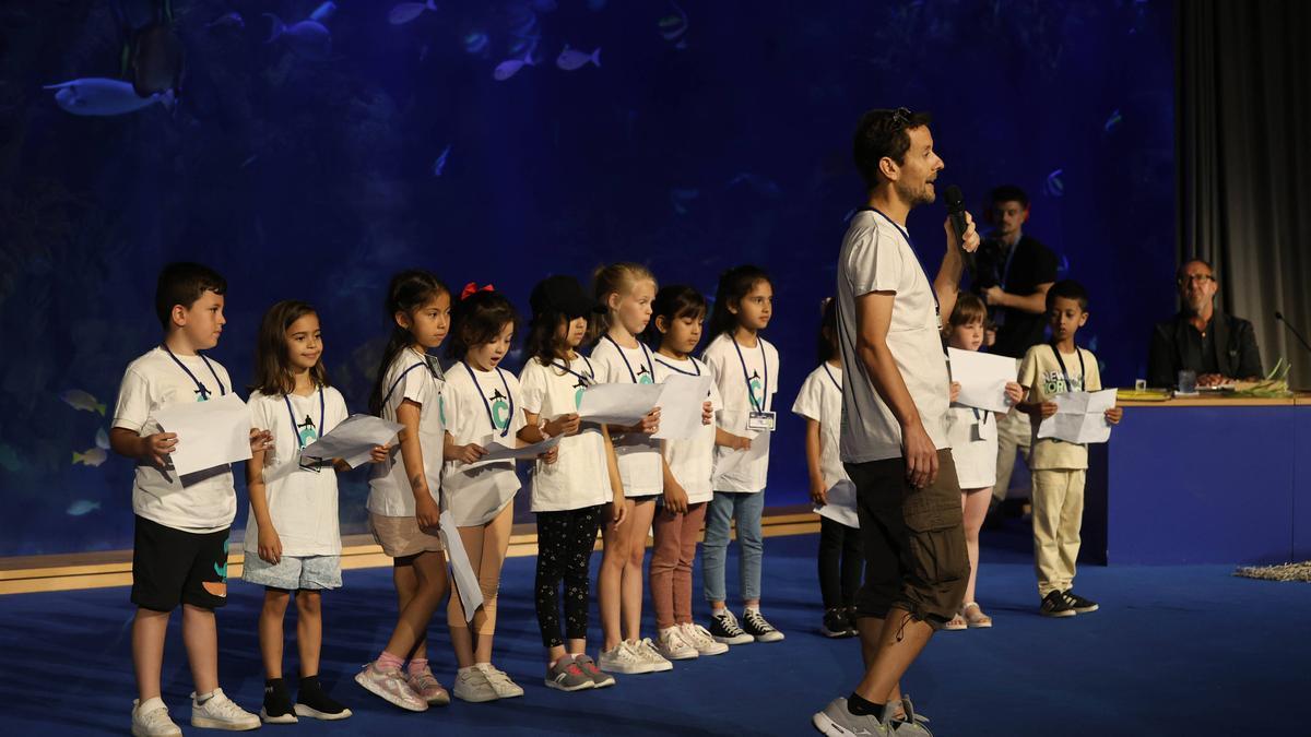 Presentación de los proyectos escolares sobre la posidonia en el Oceanogràfic