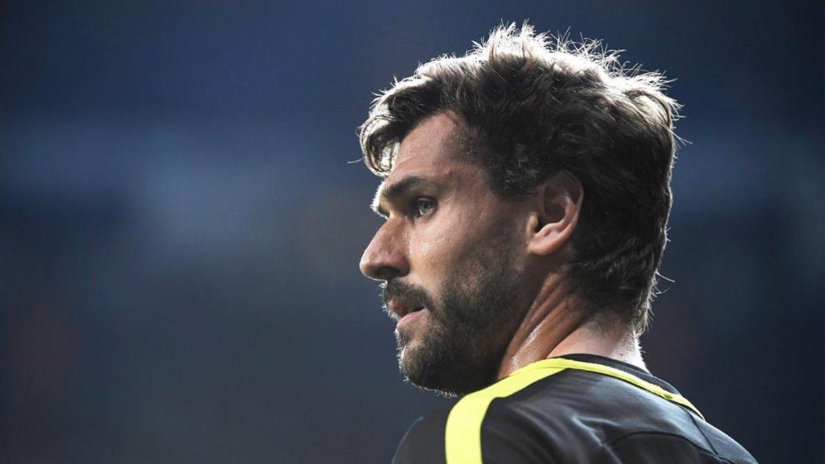 Fernando Llorente en un partido con el Tottenham