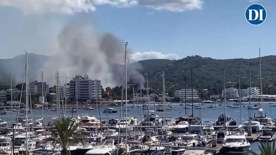 Foco del incendio de Cala de Bou