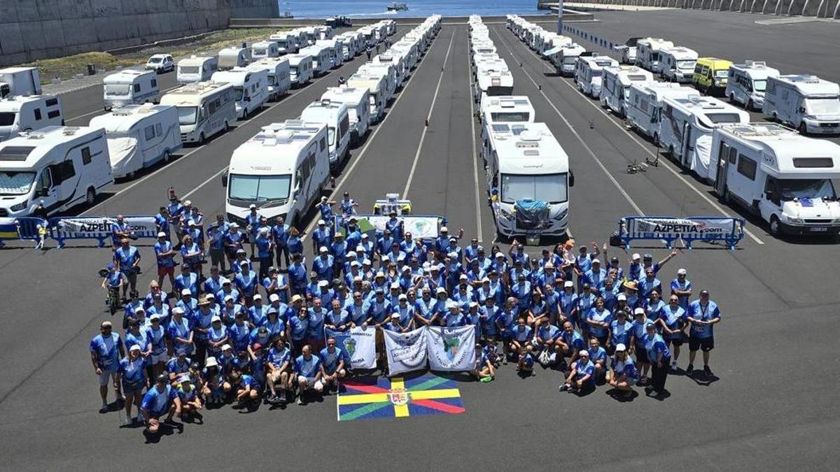 Encuentro de caravanas.