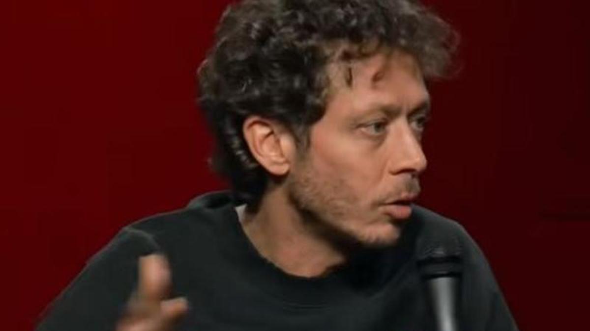 Valentino Rossi during an interview.