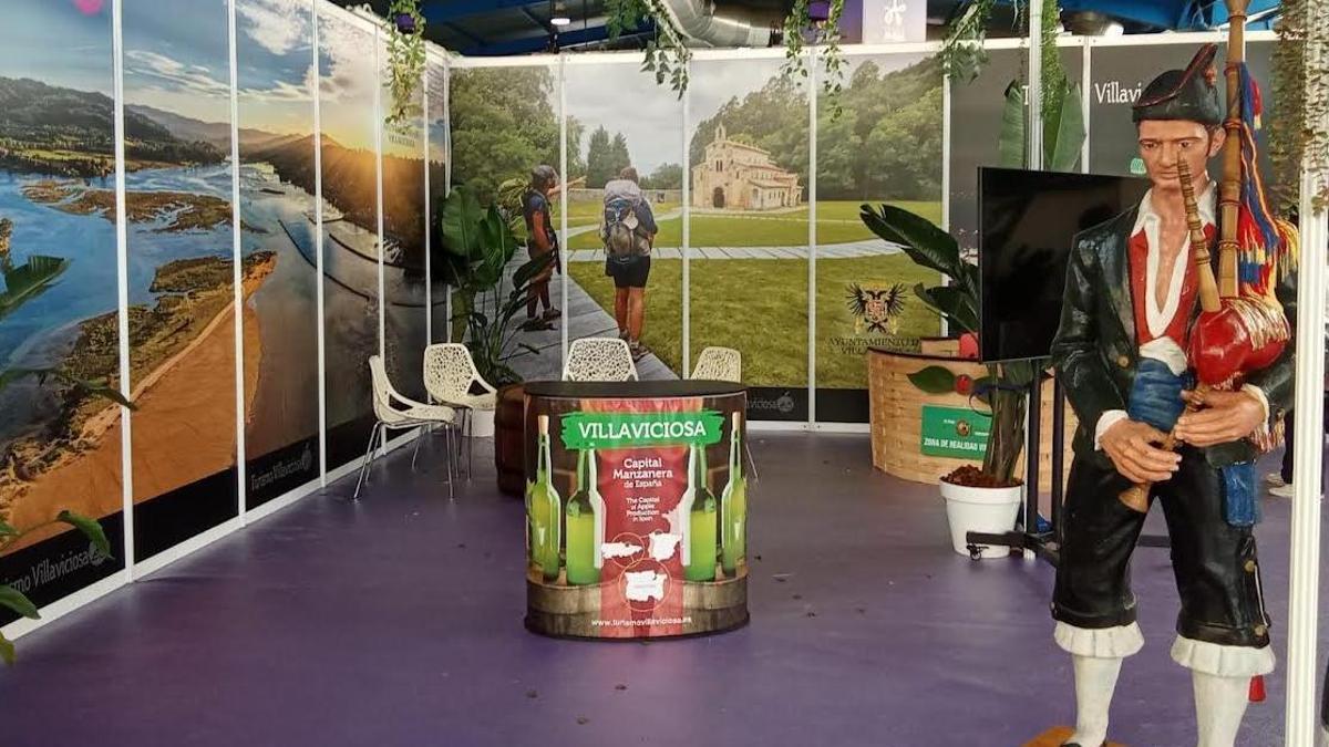 El stand de Villaviciossa en la feria.