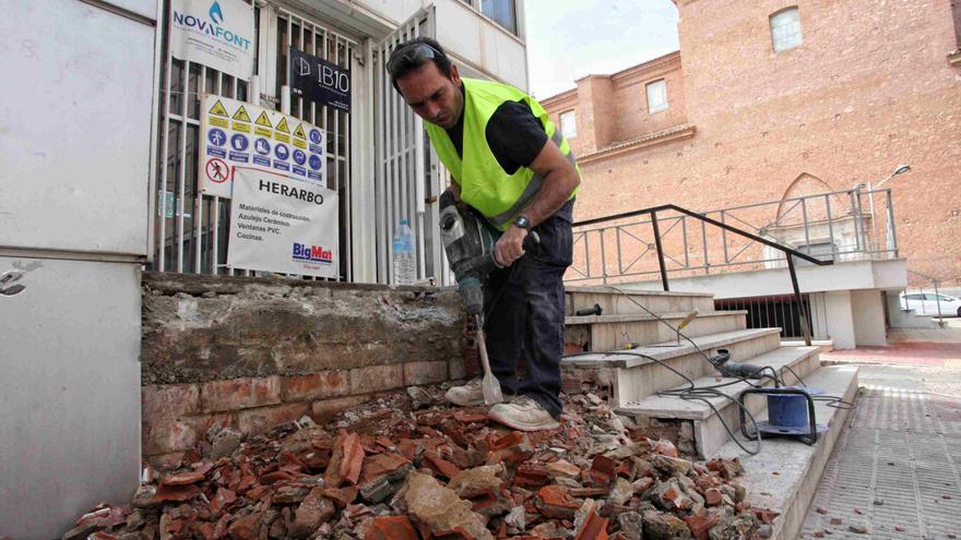 Fotos de las obras de reforma de los antiguos juzgados en Vila-real