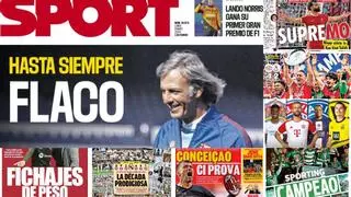 El adiós a Menotti, la década del Madrid o los títulos de Sporting y PSV, en las portadas de hoy
