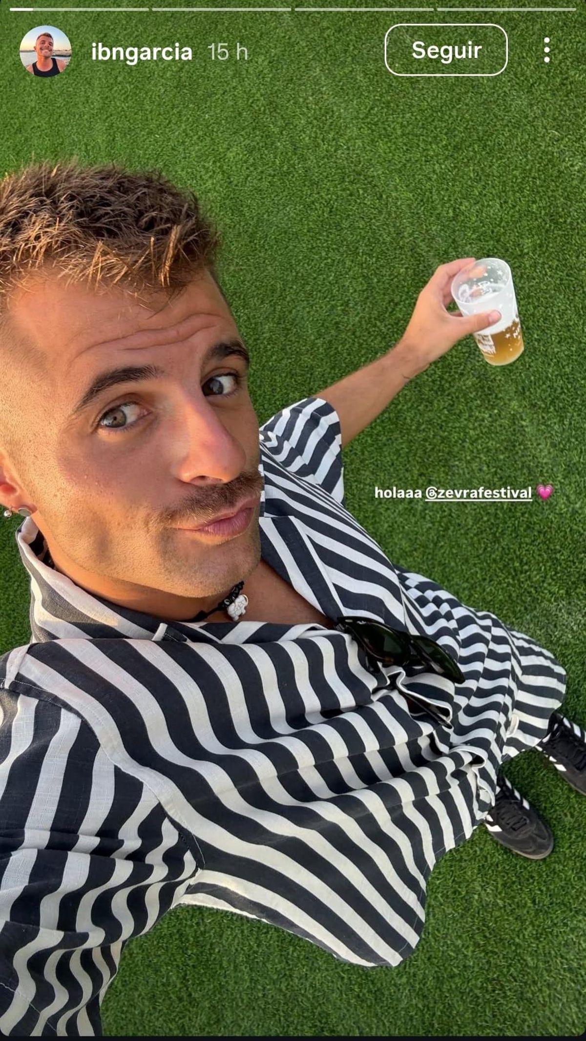 El influencer Iban García en el Zevra Festival.