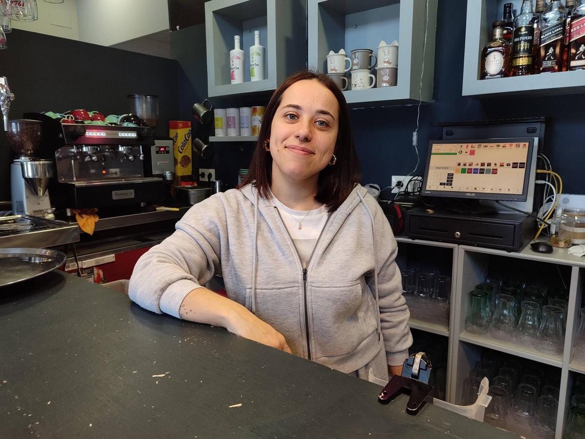 Tania del Río, propietaria de El Loft Restobar, en Moaña.