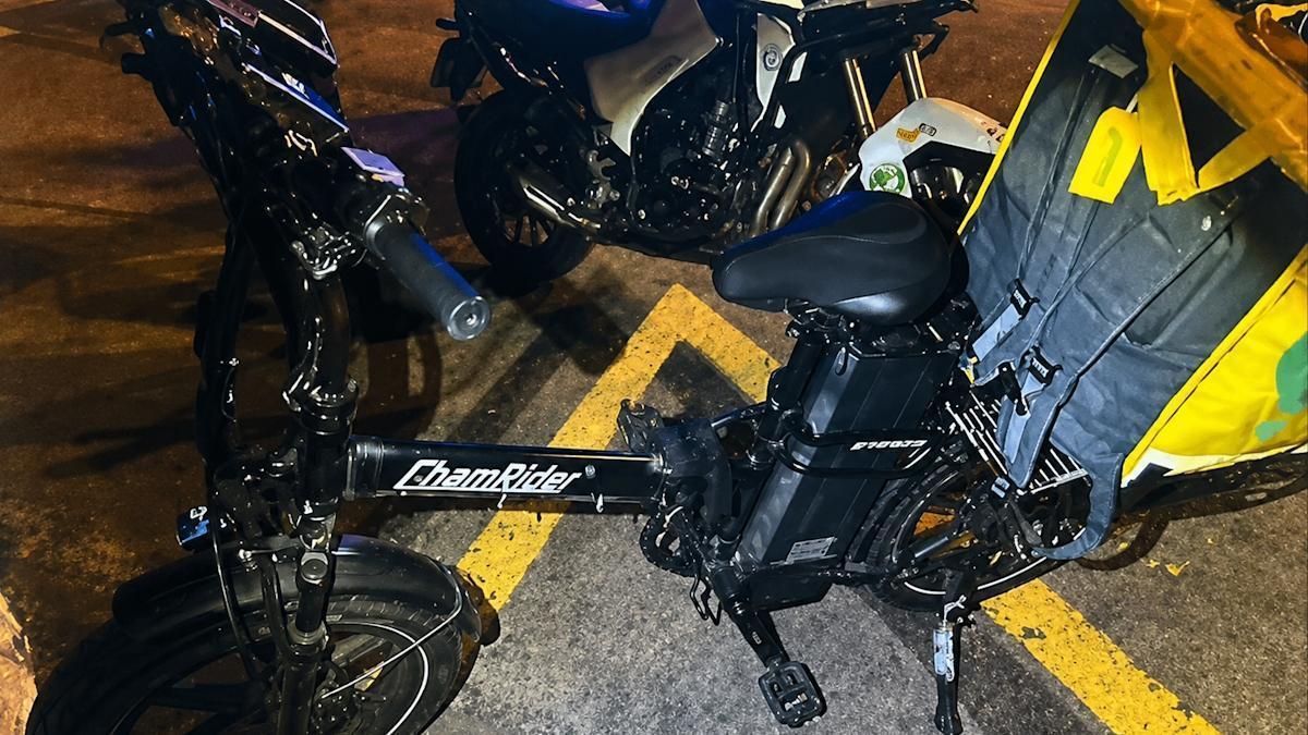 El ciclomotor intervenido por la Policía Local de Palma.