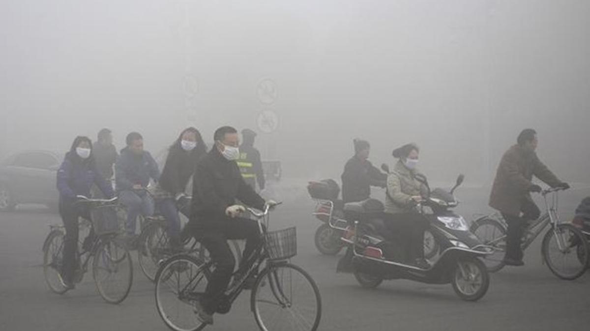 Polución en Daqing, una de las ciudades afectadas por la alta contaminación.