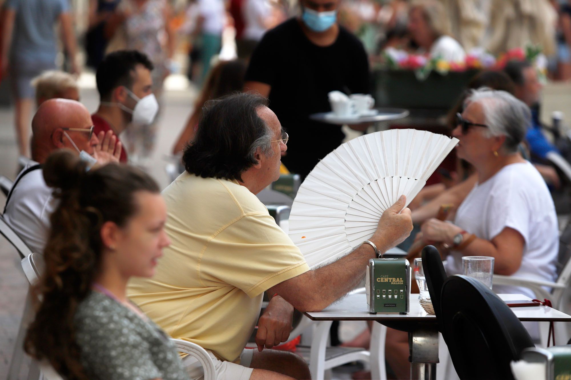 Málaga capital, como otros puntos de la provincia, está en aviso naranja por altas temperaturas este lunes, 12 de julio.