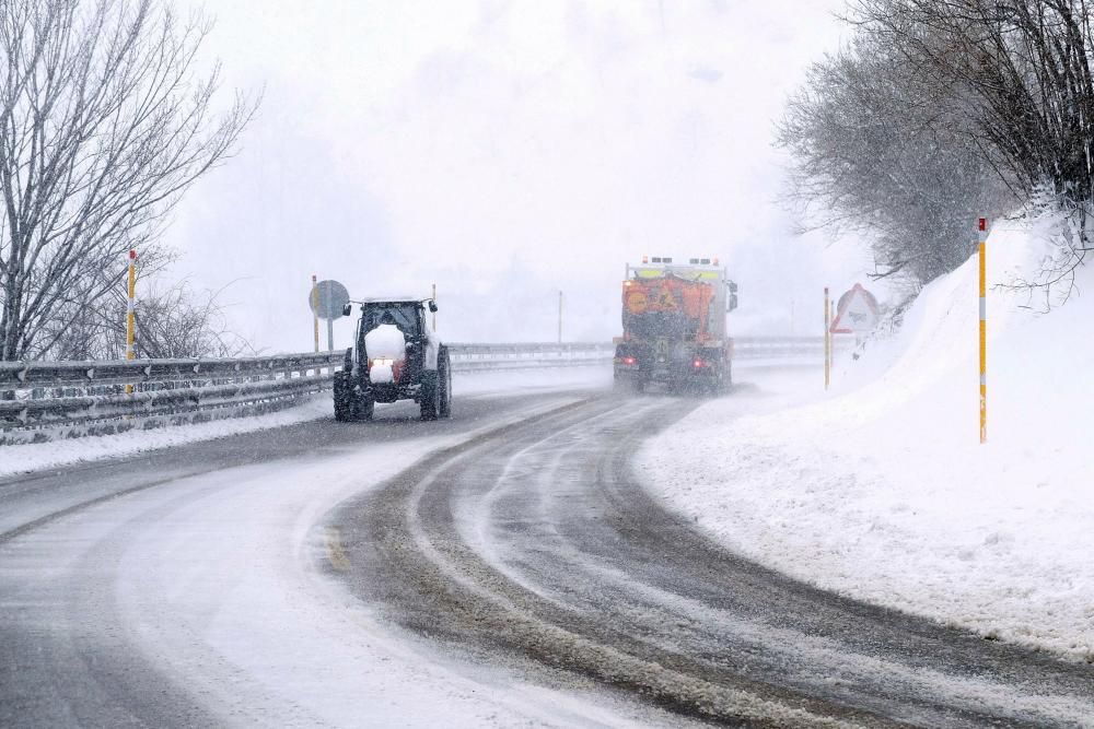 Temporal de nieve en Pajares