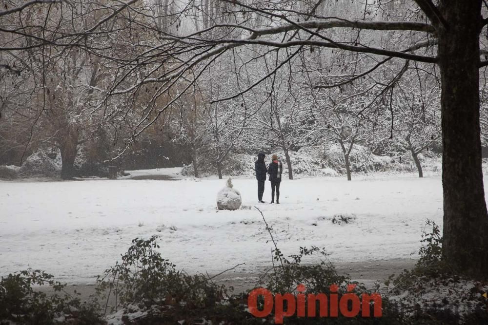 Nieve en las Fuentes del Marqués de Caravaca