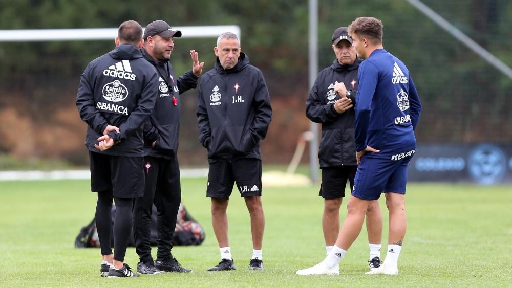 El Celta ya prepara el partido del viernes contra el Alavés // Marta G. Brea