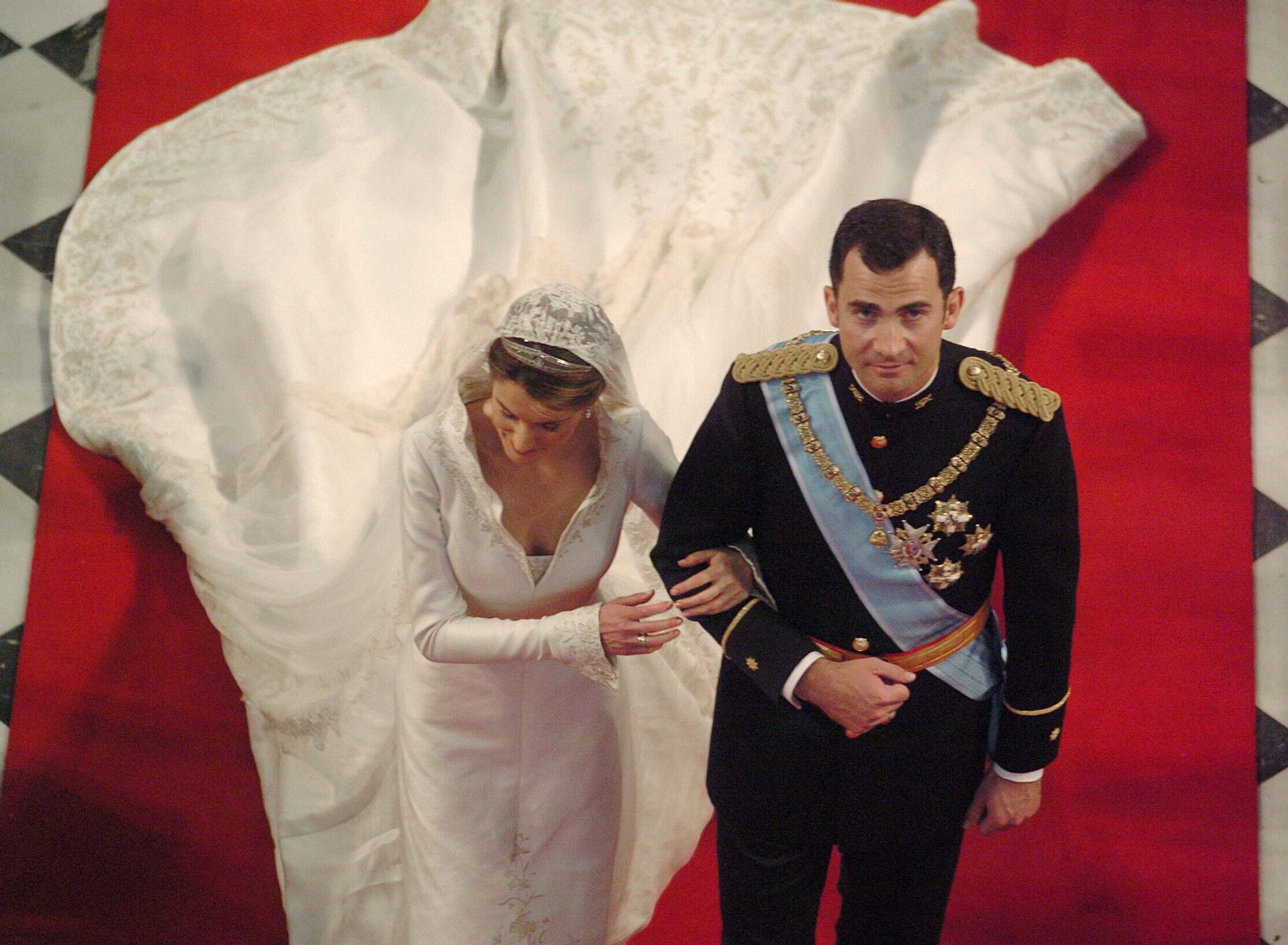 Así fue la boda real de Felipe y Letizia en 2004