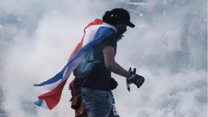 Protestas y enfrentamientos en Costa Rica.