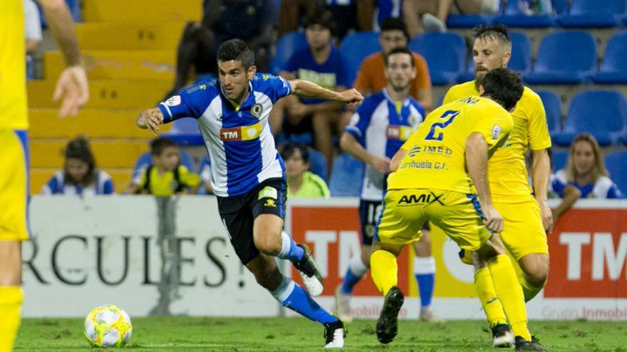 Jesús Alfaro, durante el Hércules-Orihuela.