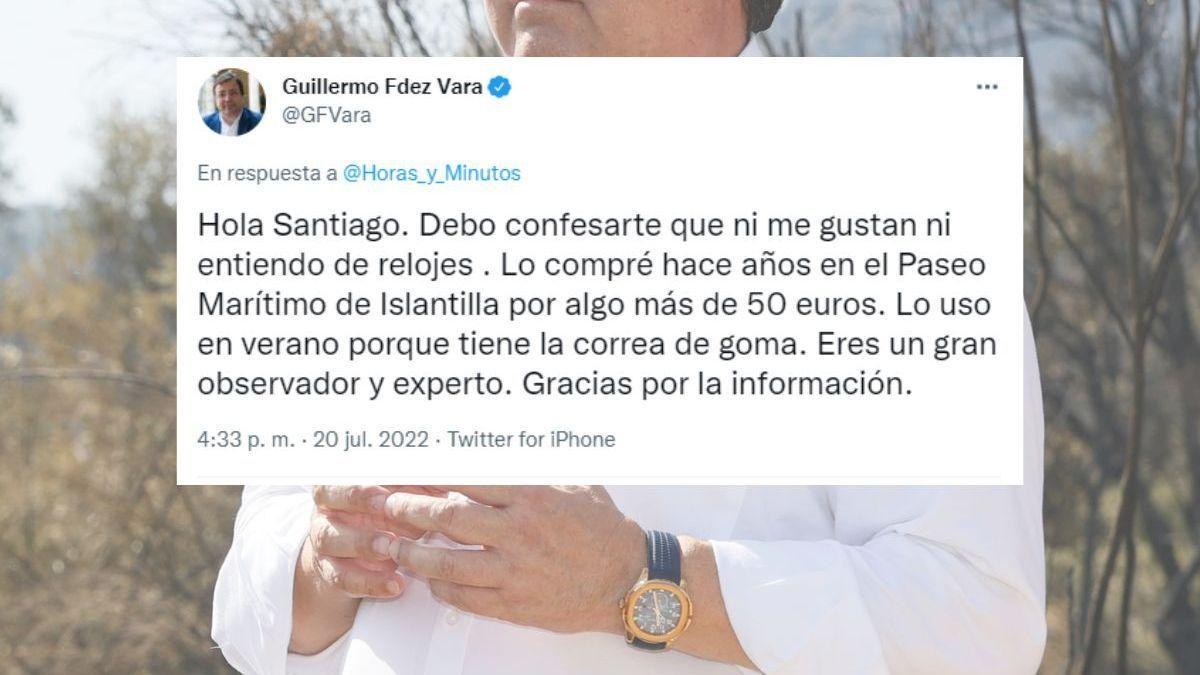 Contestación de Vara a la polémica. /  TWITTER