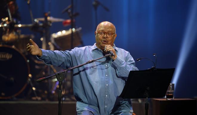 Pablo Milanés, durante un concierto, en una imagen de archivo.