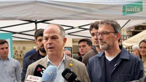 Jordi Turull junto a Josep Rius, en declaraciones a la prensa