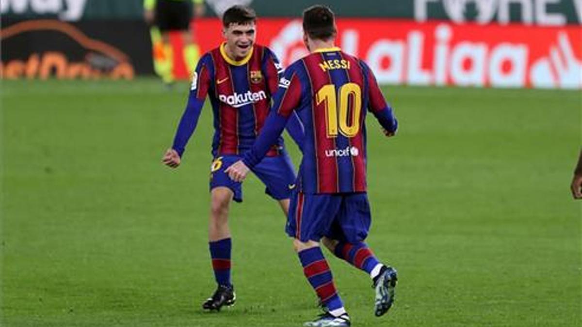 Pedri y Messi sueñan con LaLiga