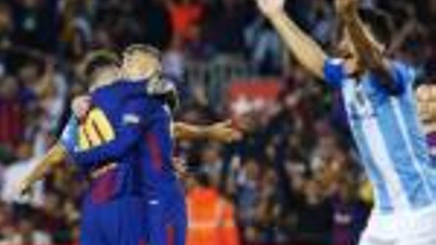 Deulofeu obre el camí de la victòria més grisa del Barça