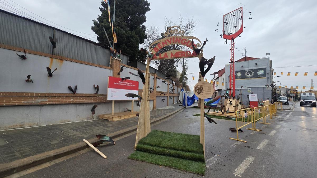 La falla Tres Camins-Pinedo, tal como se plantó