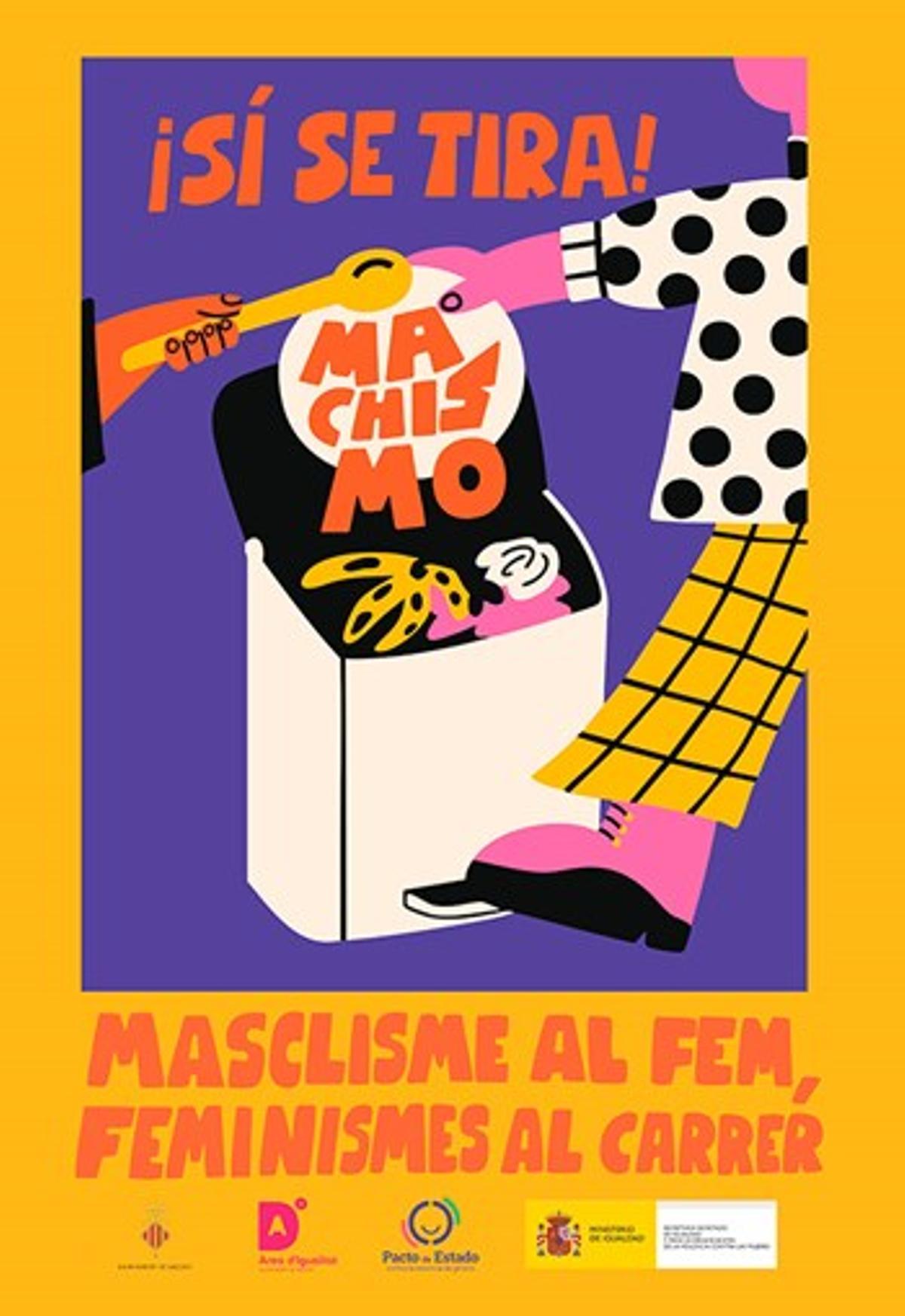 Cartel Masclisme al fem, feminismes al carrer