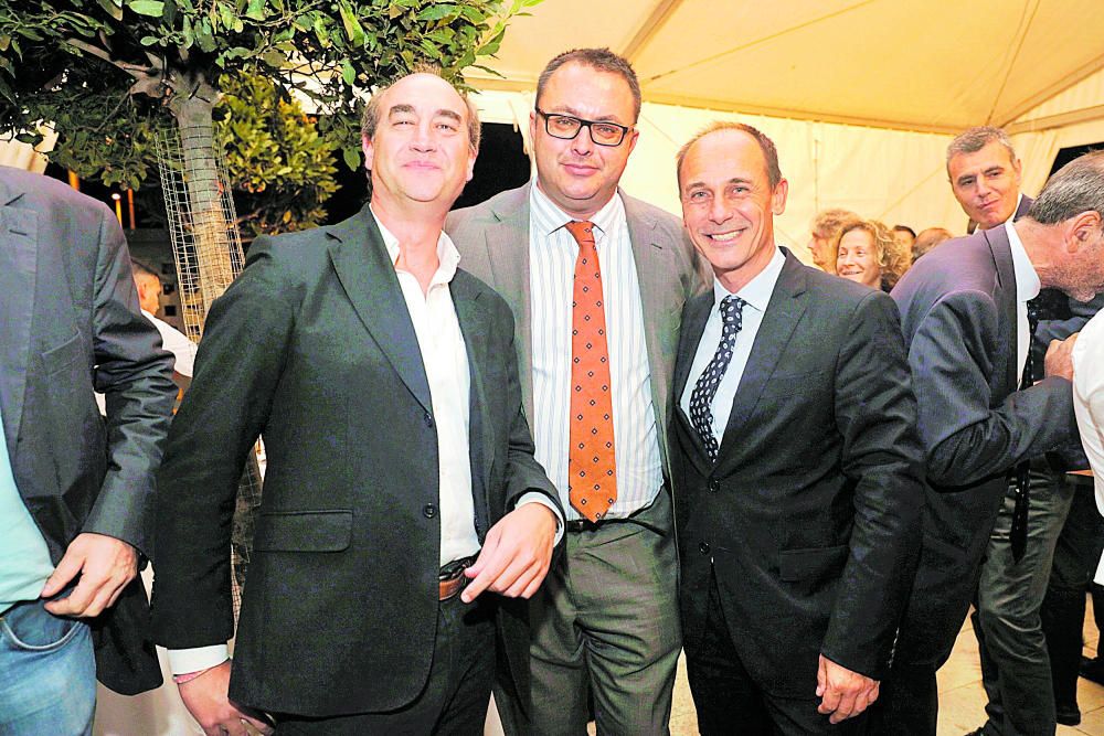 Sergio Larrañaga, de Humiclima; Juan Carlos Enrique, director de Onda Cero Balears; Sebastián Oliver, gerente de Diario de Mallorca.