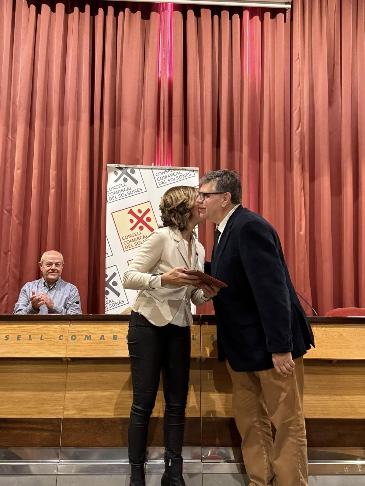 Un acte d'homenatge realitzat al Consell Comarcal a Candi Pujol