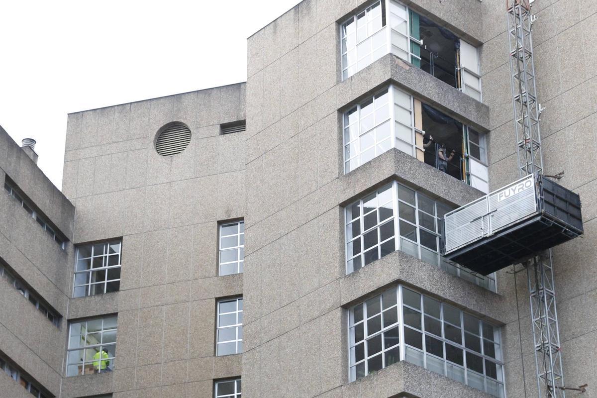 Los preparativos para la obra de la residencia Mixta de Gijón, en imágenes