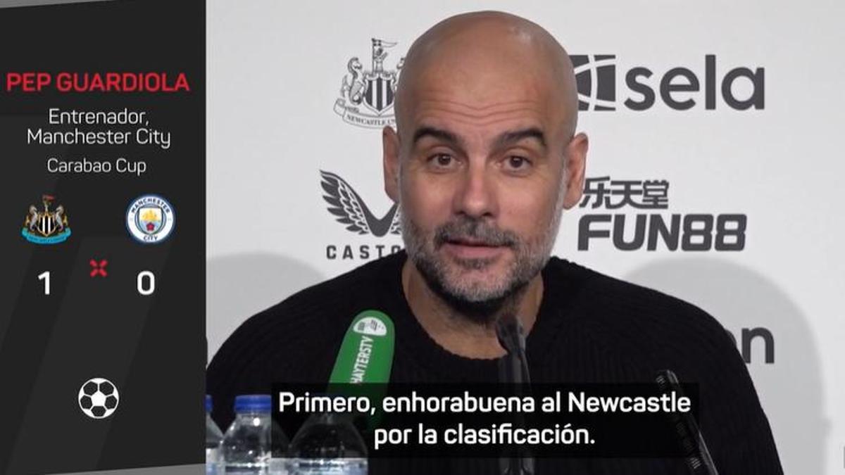 Guardiola felicita al Newcastle por su clasificación