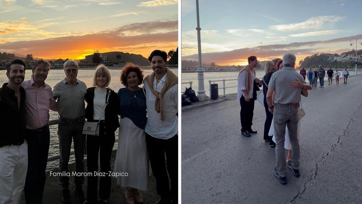 Pelayo Díaz y Gal presentan a sus respectivos padres en Ribadesella