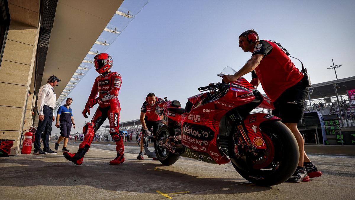 Marc Márquez, en el circuito de Losail.