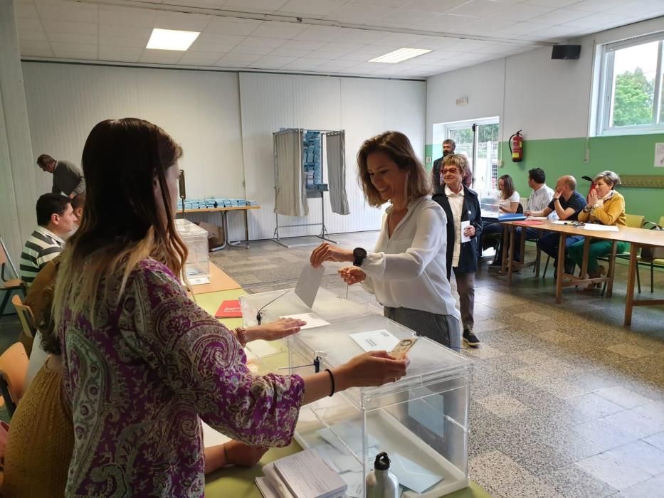 Así votan los candidatos en A Coruña