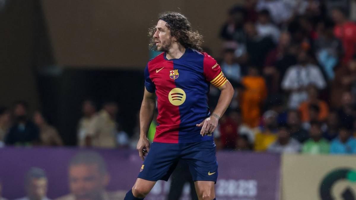 Puyol, el capitán marcó un gol repleto de potencia