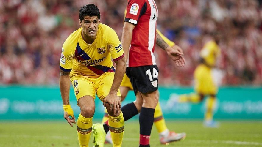 El Barça confirma que Luis Suárez sufre una lesión muscular en el sóleo
