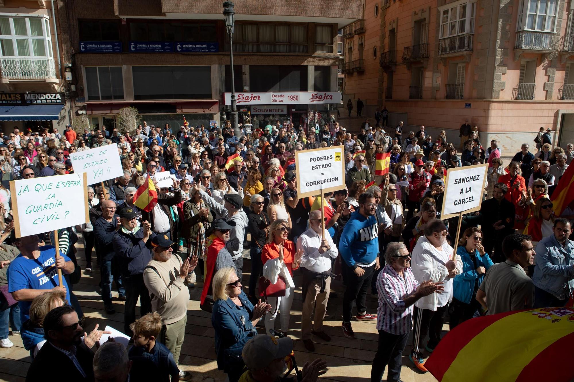 Protesta contra la amnistía en Cartagena