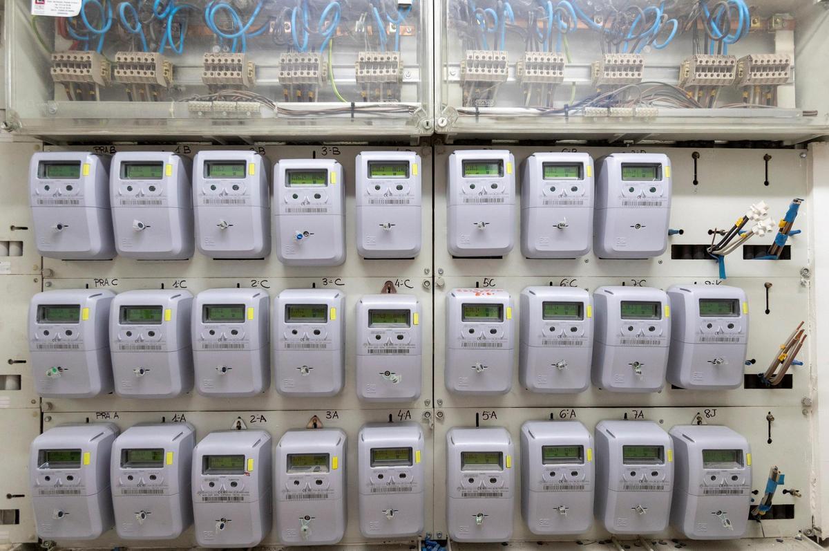 Contadores de electricidad.