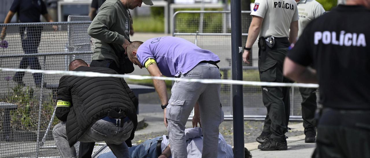 Las imágenes del tiroteo al primer ministro eslovaco, Robert Fico