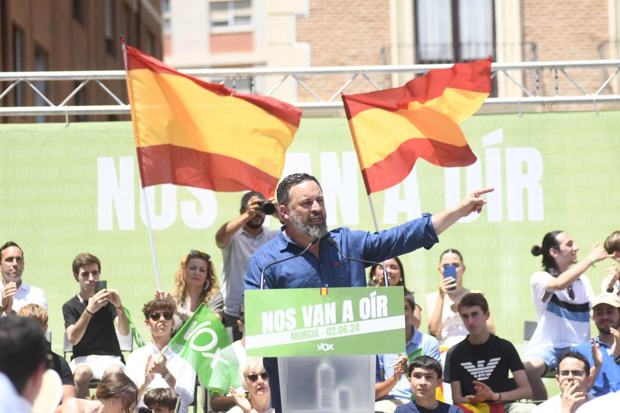 Acto de Santiago Abascal y Jorge Buxadé en Murcia