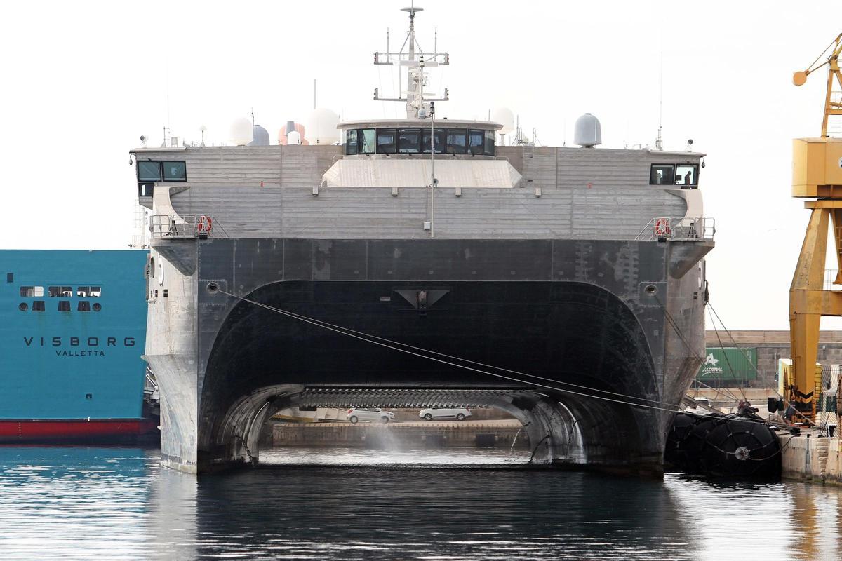 El buque 'Trenton' de la marina de Estados Unidos visita Palma