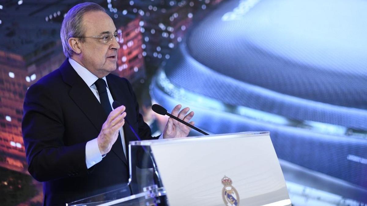 Florentino Pérez, en un acto del Madrid.