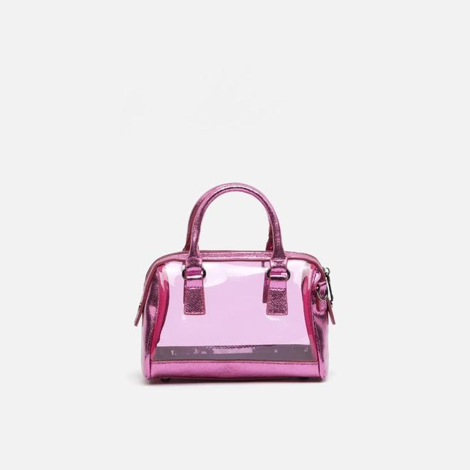 BOLSO TOTE TRANSPARENTE ROSA